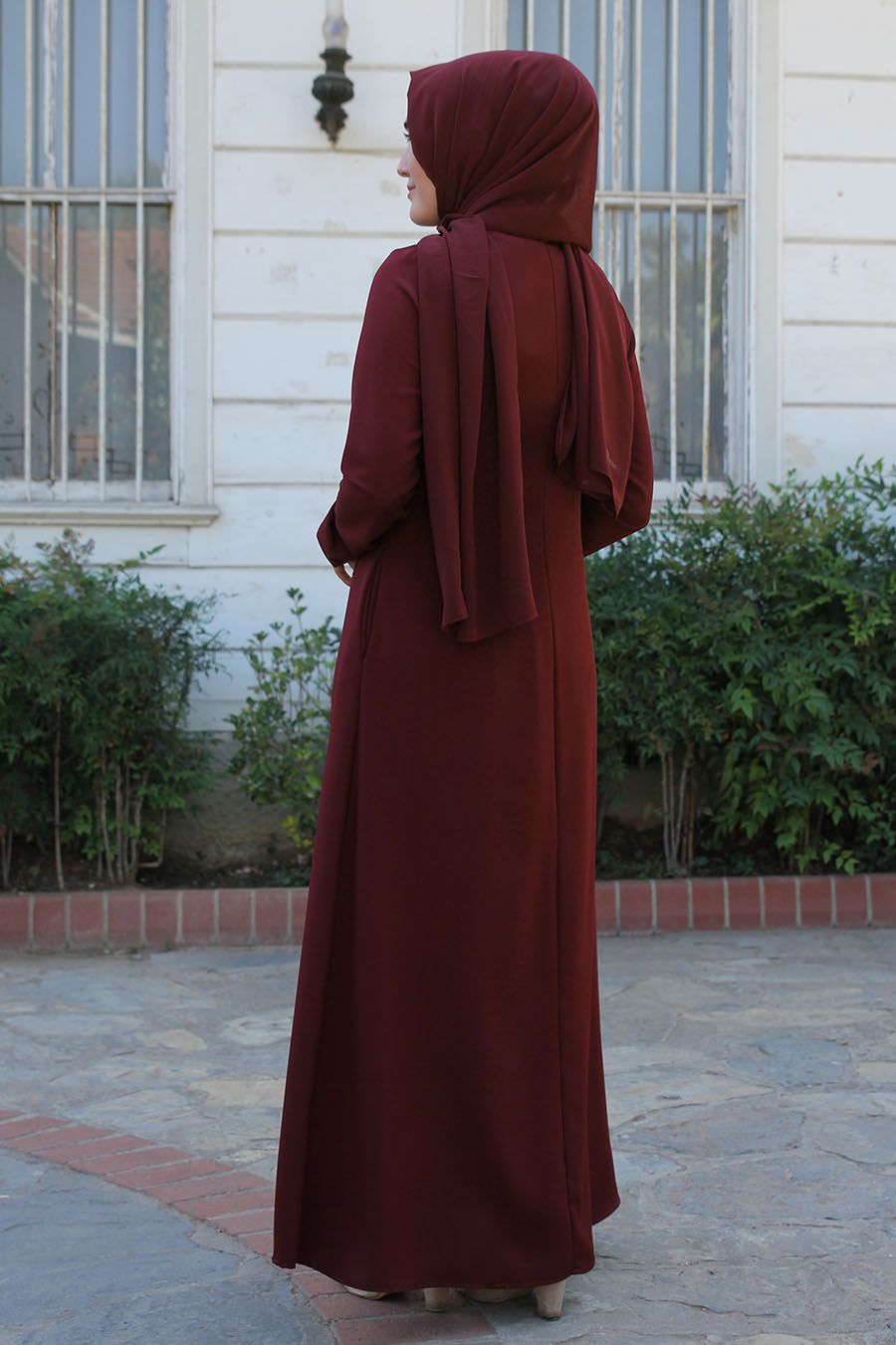 Plum abaya hot sale